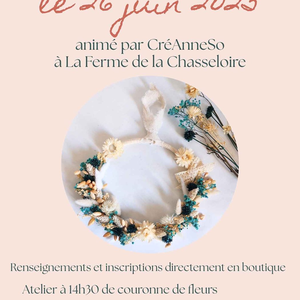 Atelier floral avec CréAnneSo 1