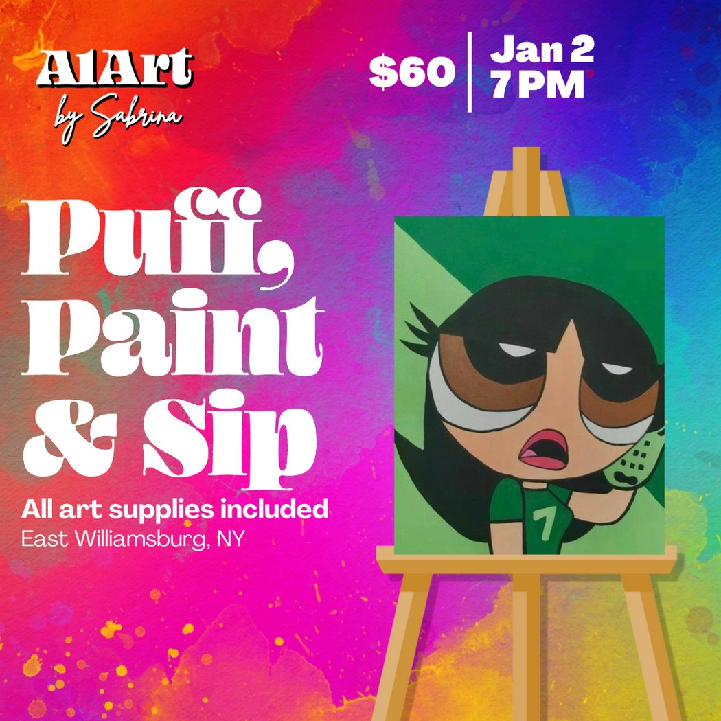 Puff, Paint and Sip Art Studio 1