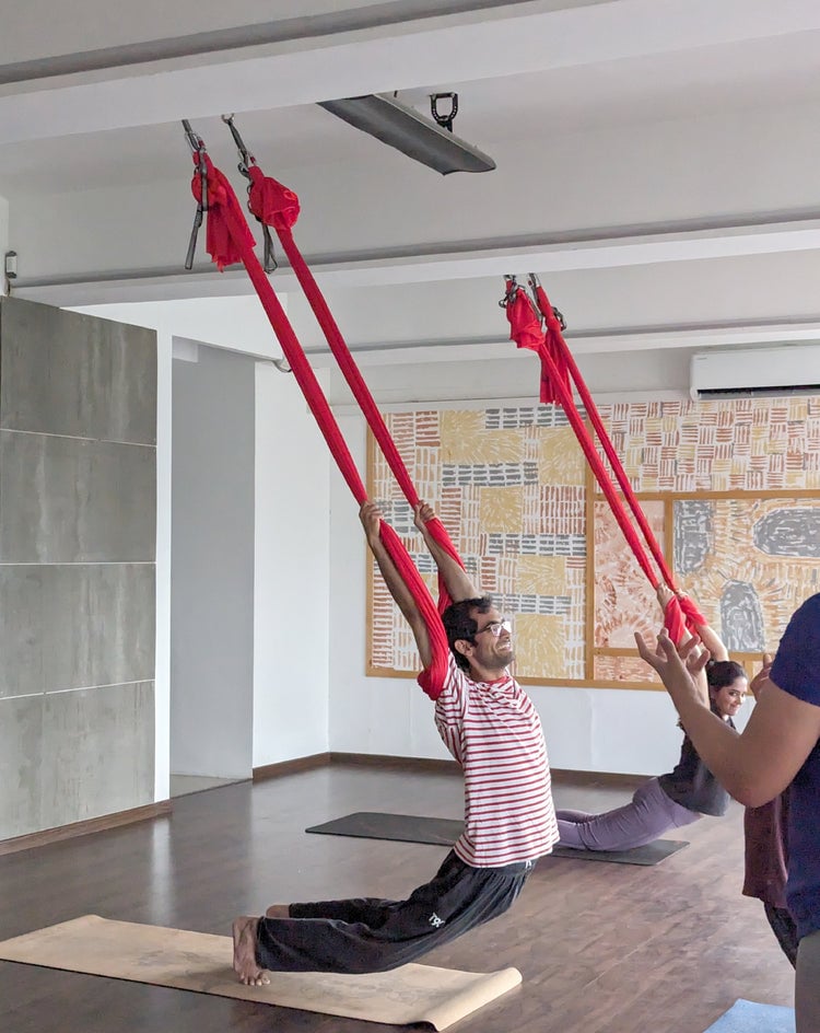 Aerial Yoga Experience for Beginners 3