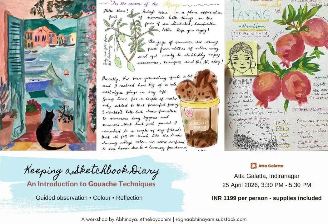 Keeping A Sketchbook Diary 1
