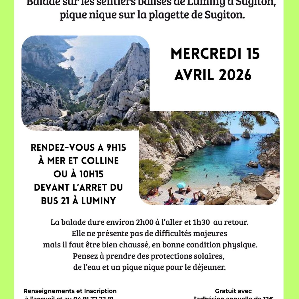 Balade sur les sentiers balisés de Luminy à Sugiton 1