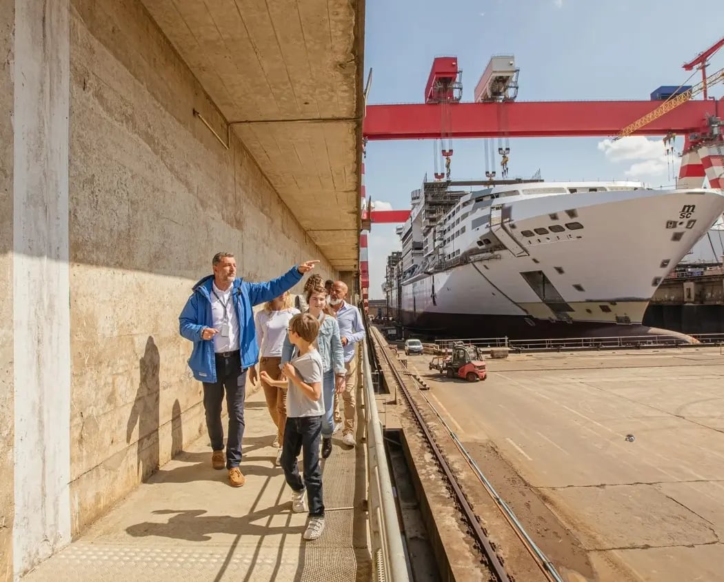Chantiers de l'Atlantique, visite guidée 1