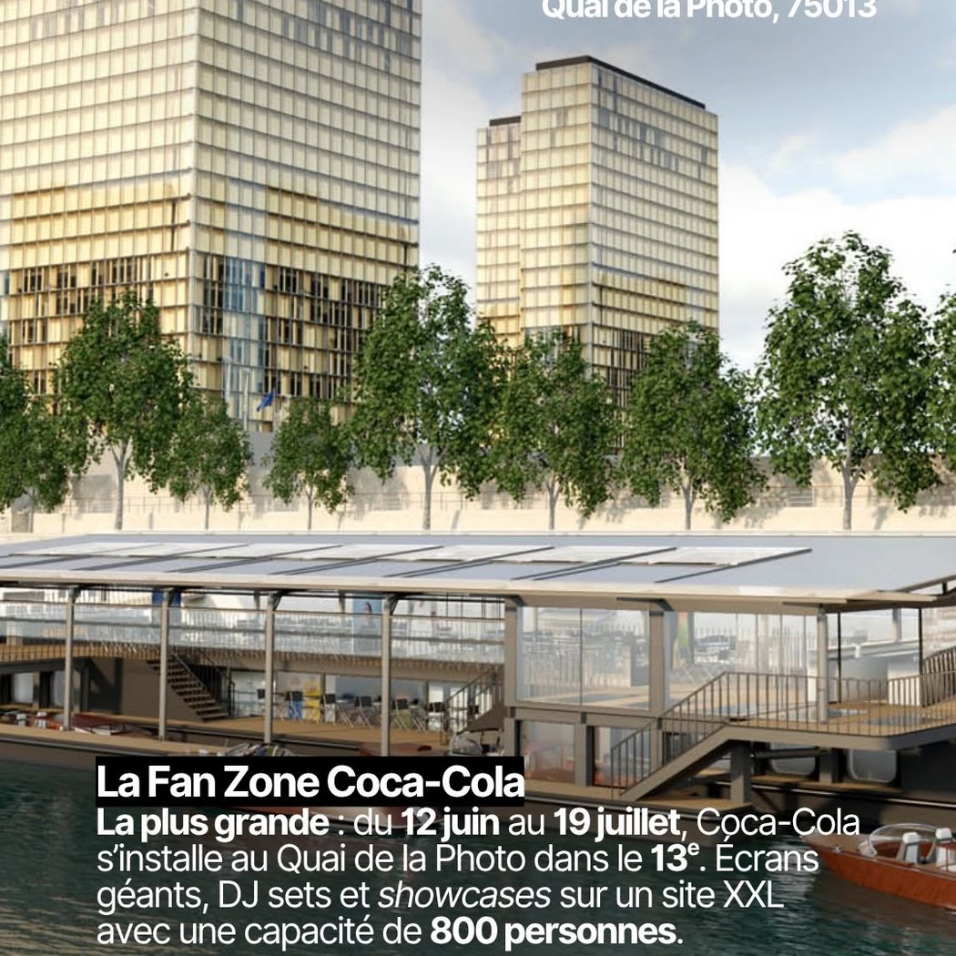 La Fan zone Coca-Cola