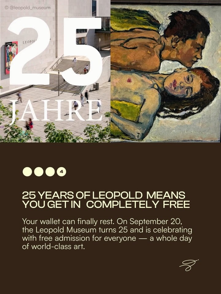 Leopold Museum 25th anniversary free admission
