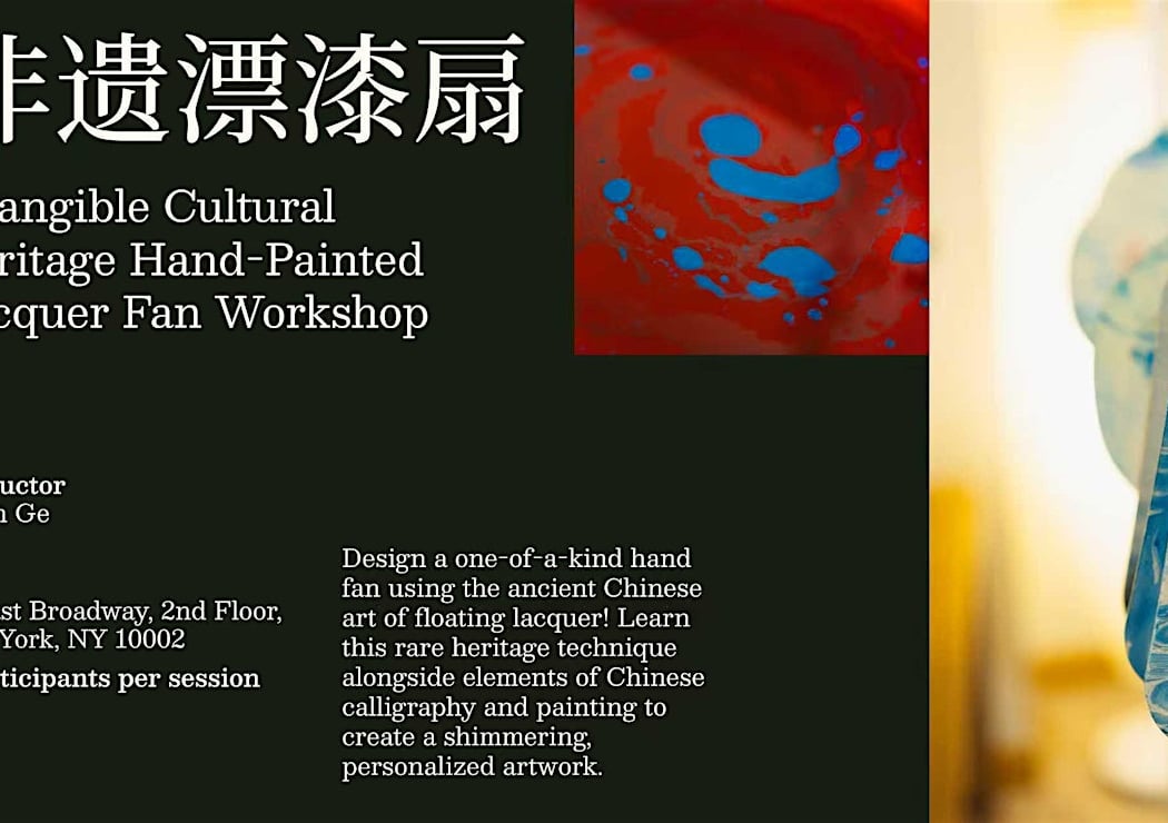 Intangible Cultural Heritage Hand-Painted Lacquer Fan Workshop