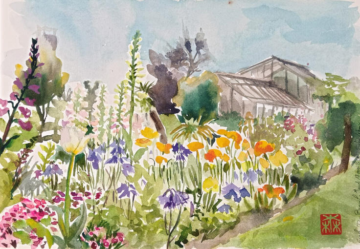 Exposition d'aquarelles de Sylvie Lehoux 1