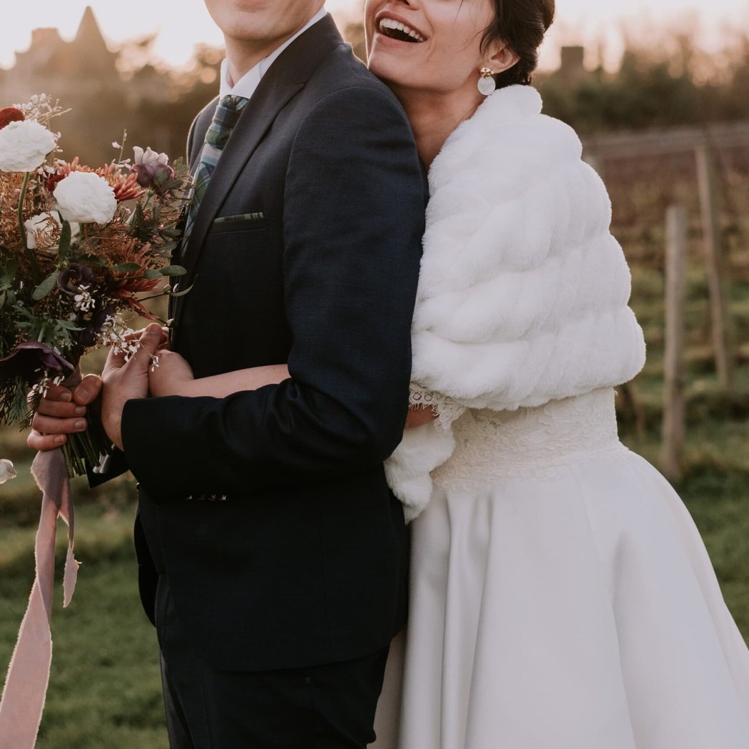 Mariage en hiver dans les vignes 1