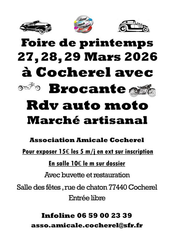 Brocante - marché artisanal et rassemblement auto moto 1