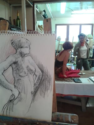 Atelier de dessin avec modèle vivant 1