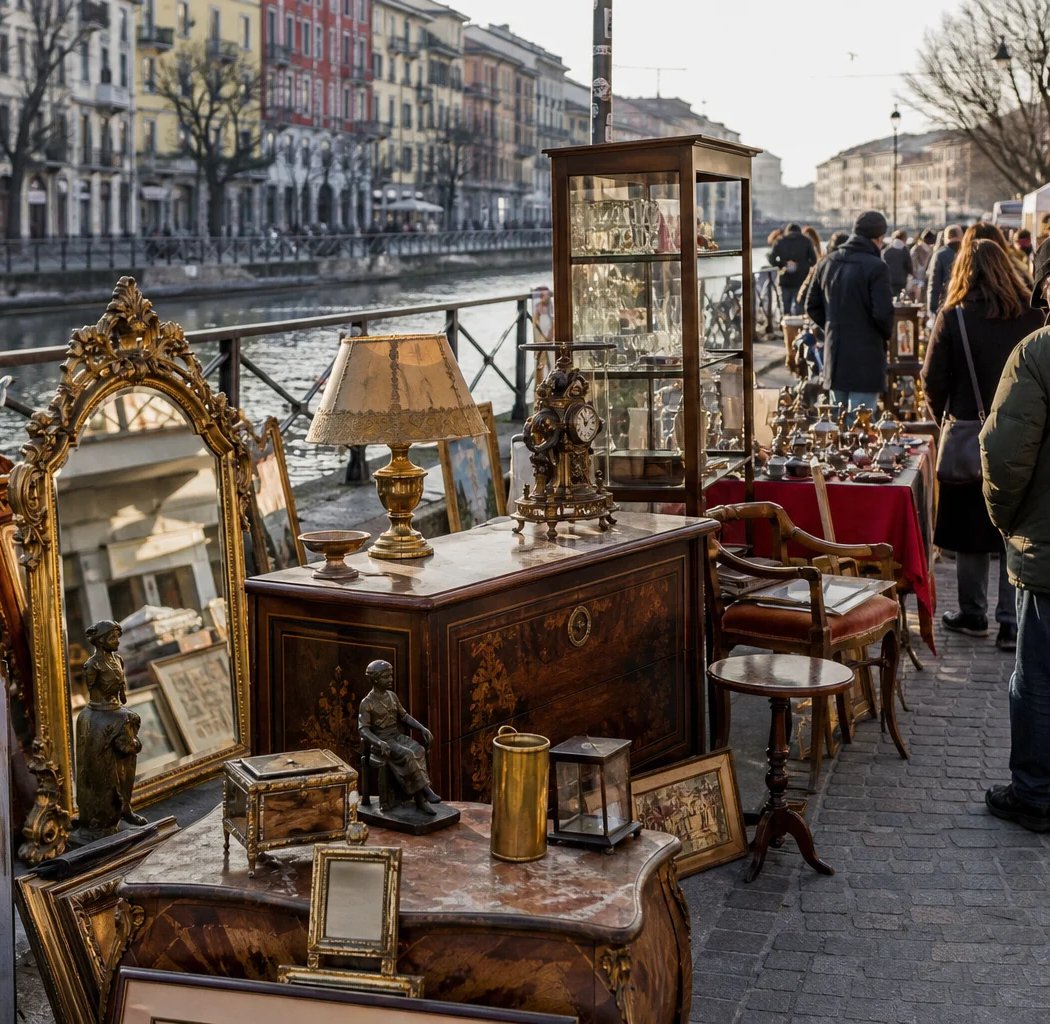 Mercatone dell'Antiquariato sul Naviglio Grande