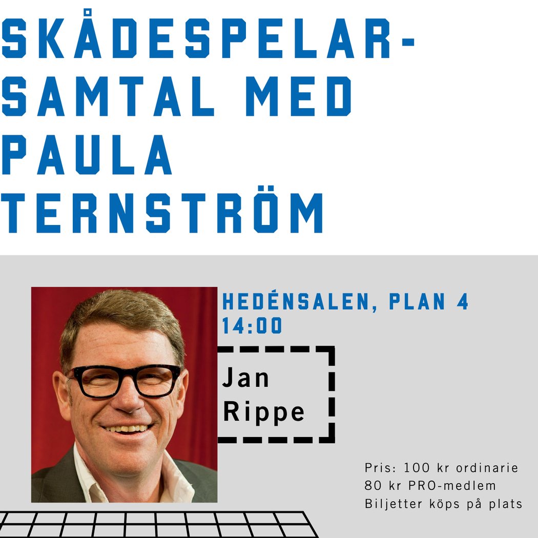 PRO Kultur: Skådespelarsamtal Jan Rippe