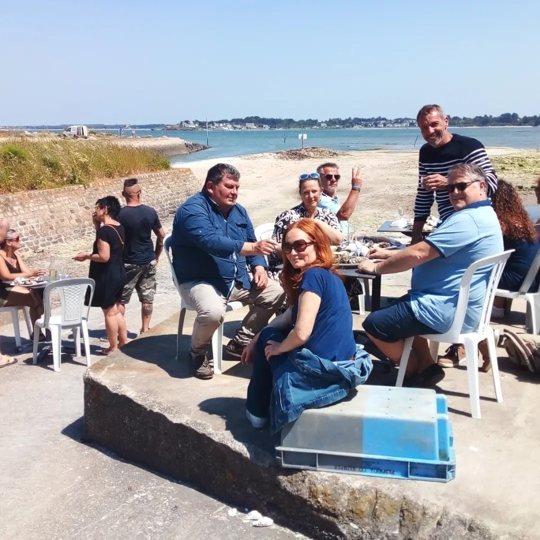 Alaire ostréiculteur Kercabellec dégustation vue mer 3