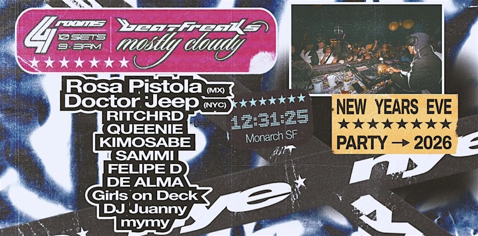 Mostly Cloudy x Beat Freaks: Rosa Pistola + Doctor Jeep 1