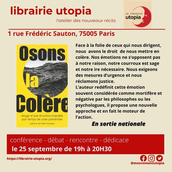Osez la colère ? comme source d'action et d'engagement 1