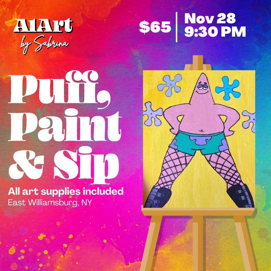 Puff, Paint and Sip Art Studio 1
