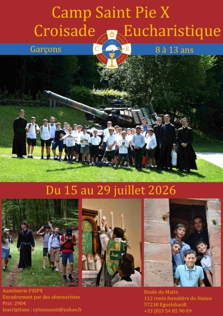 Camp Saint Pie X, Croisade Eucharistique – Garçons 1
