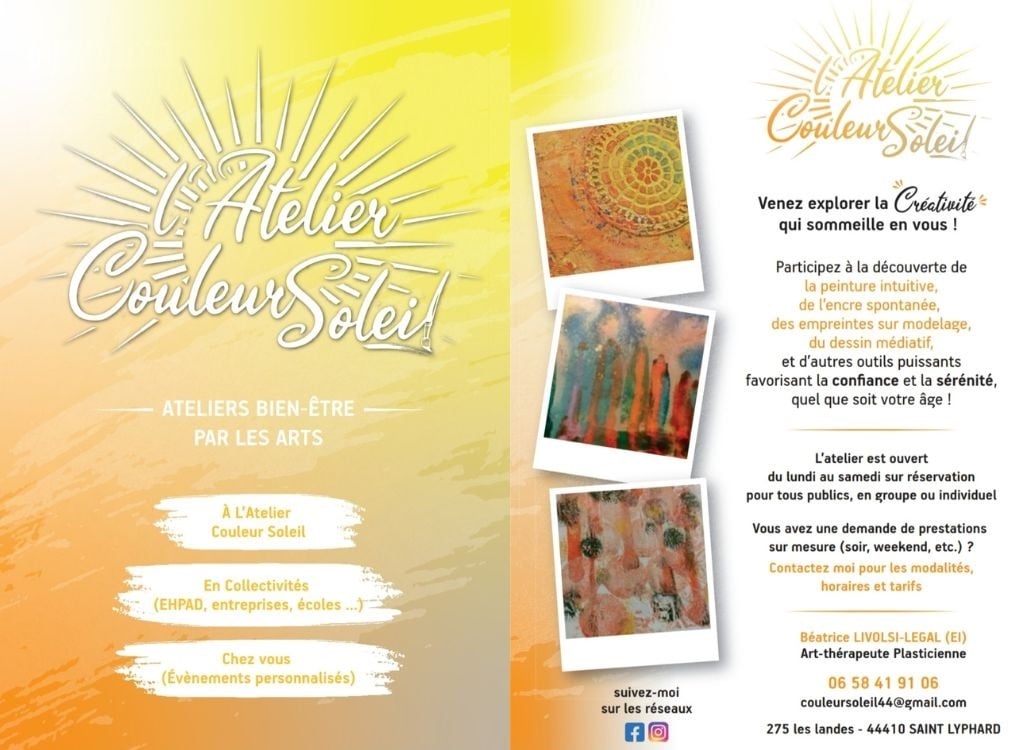 Art-thérapie Presqu'ile de Guérande - Atelier Couleur Soleil 1