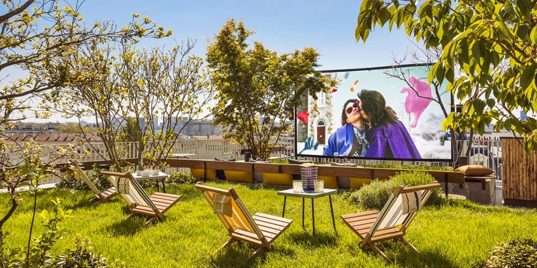 Cinéma en plein air sur le rooftop de l'Hôtel Paradiso 1