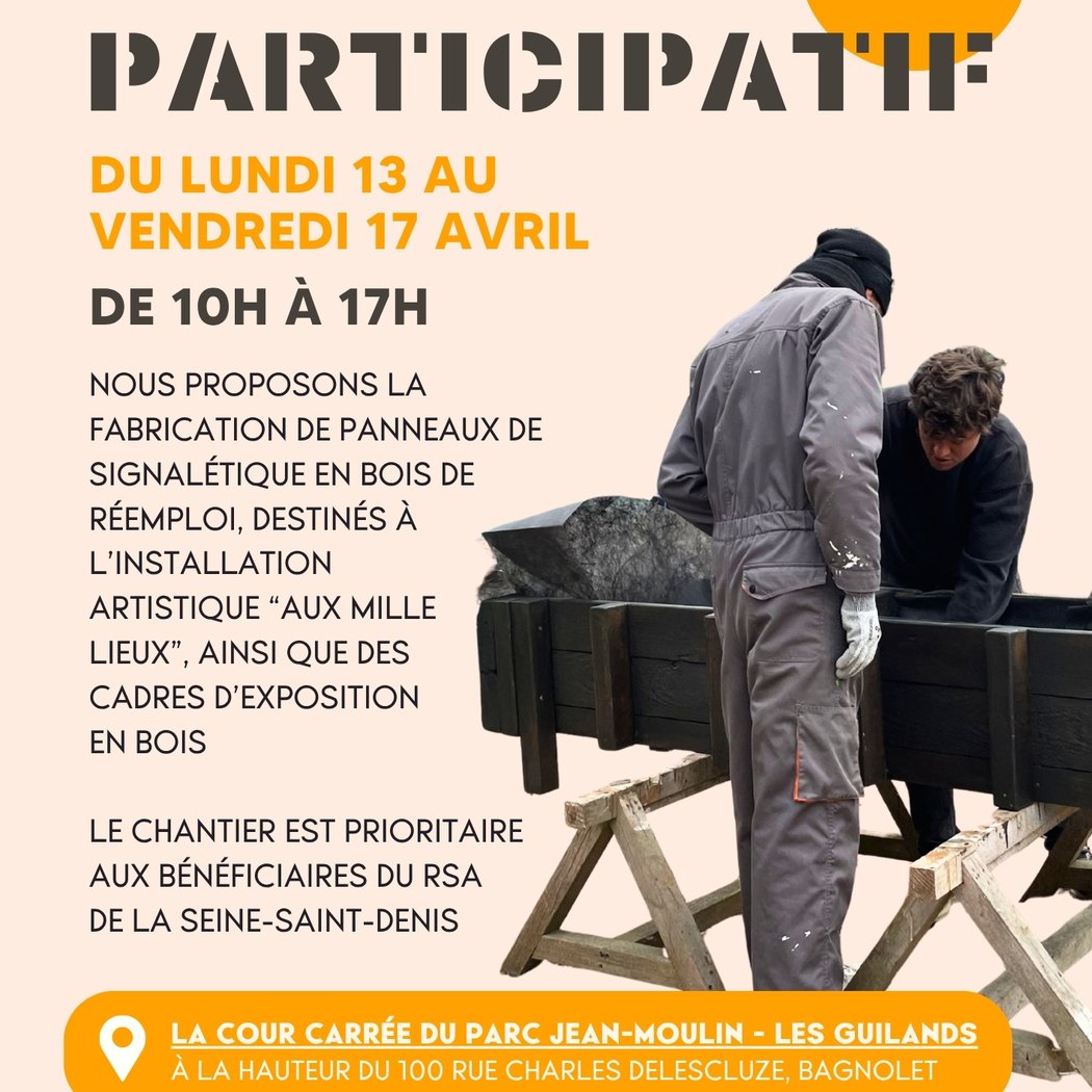 Chantier Participatif : formation de menuiserie 2