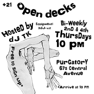 DOWNSTAIRS: Open Decks w/ DJ TK 1