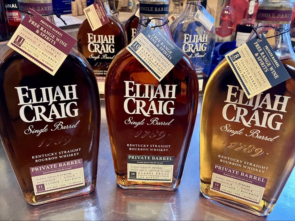 FREE tasting Thursday: Elijah Craig Free Range Barrels x 3 + Online sale! 1