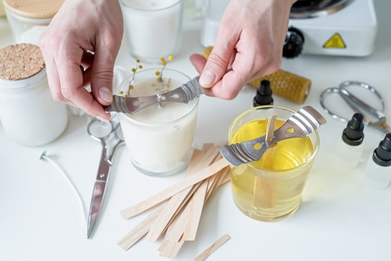 Candle Making with Turkish Mosaic Holders 2
