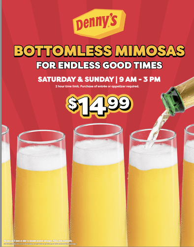 Bottomless Mimosas at Denny's 1