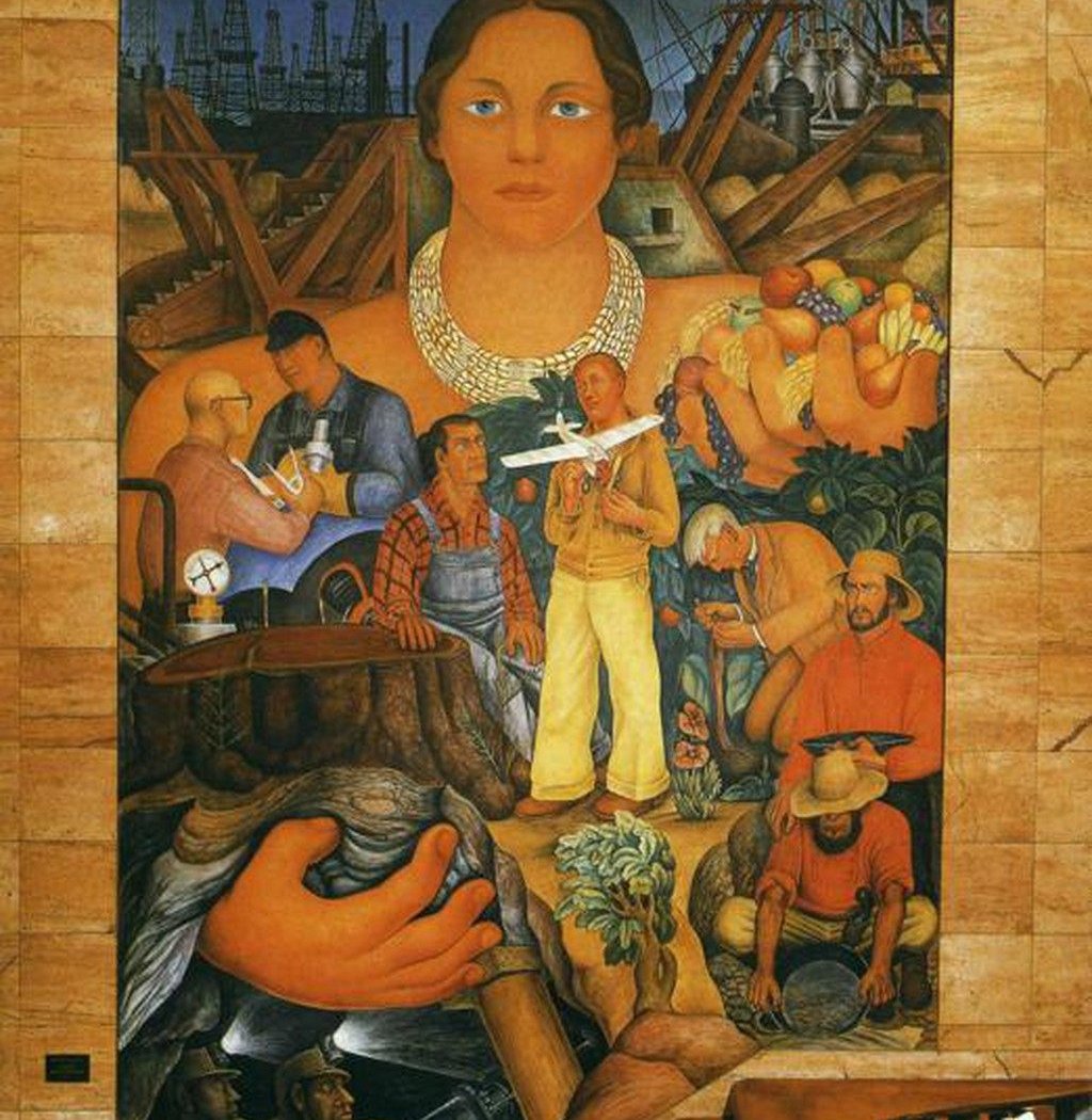 Diego Rivera's Allegory of California Mural 1