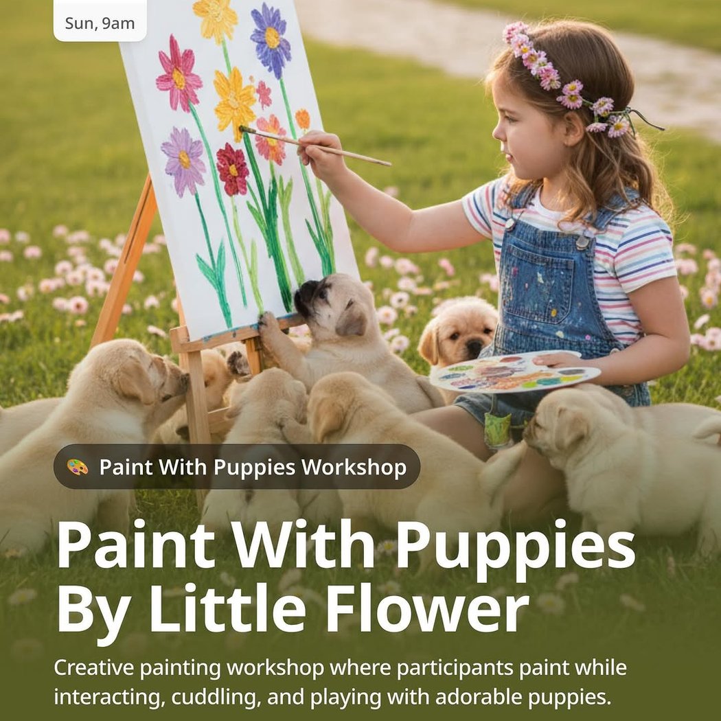Paint With Puppies by Little Flower 1