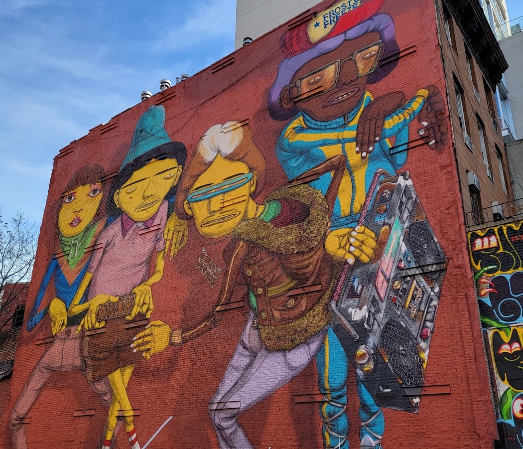 The Twins (Os Gêmeos) Double Mural 1