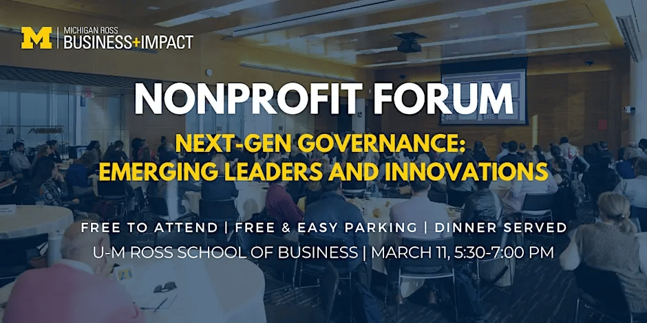 Nonprofit Forum: Next-Gen Governance: Emerging Leaders and Innovations 1