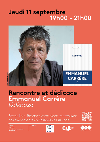 Rencontre et dédicace avec Emmanuel Carrère 1