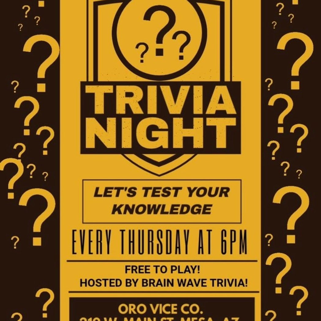Trivia Night at Oro 4