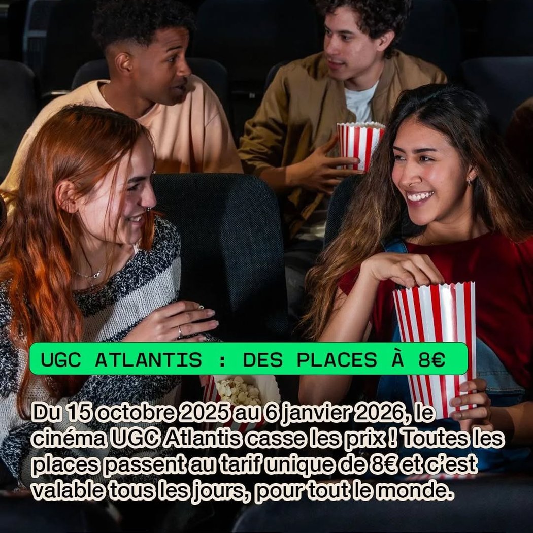 UGC Atlantis : Des places à 8€ 1