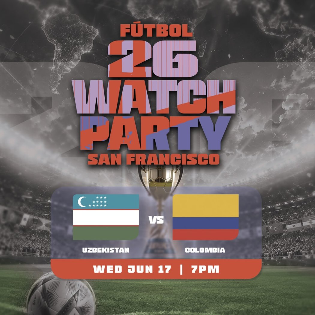FUTBOL WATCH PARTY – Uzbekistan vs. Colombia 1