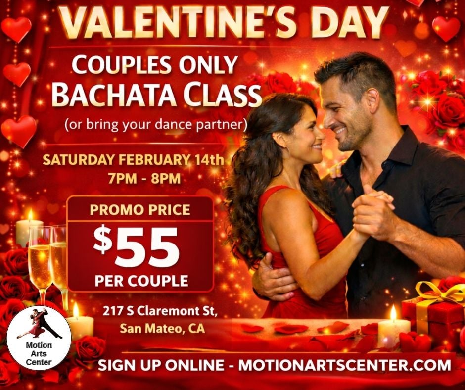 Valentine’s Day Couples Bachata Dance Class 1