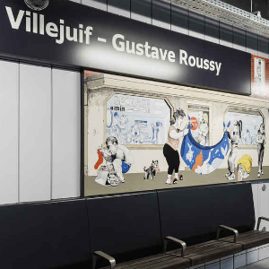 Fresques de la gare Villejuif - Gustave Roussy 1