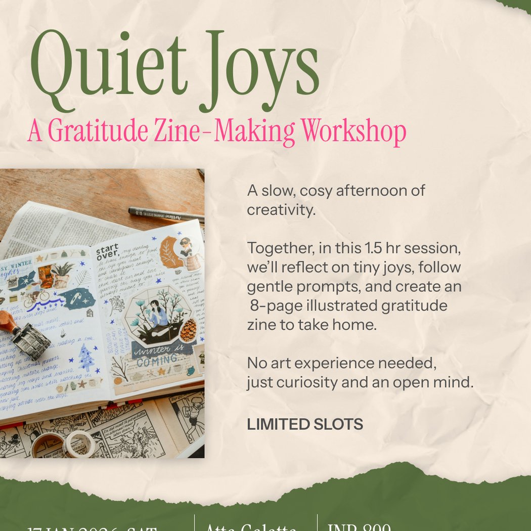 Quiet Joys: A Gratitude Zine–Making Workshop 1