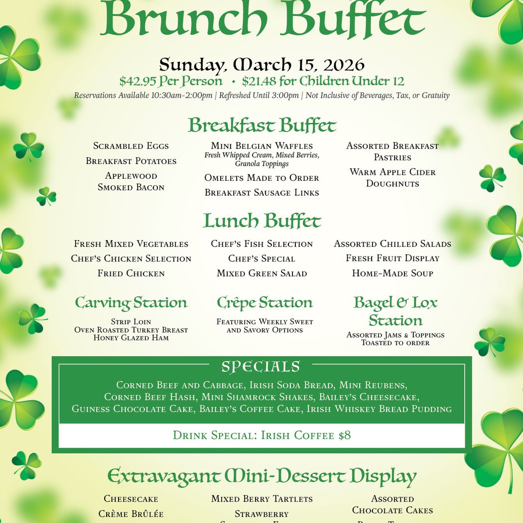 St. Patrick's Day Brunch Buffet 1