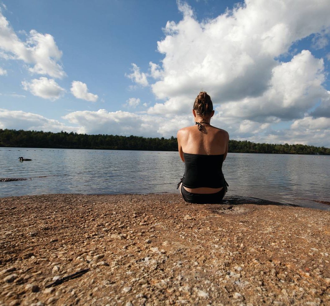 Swimming at Minnewaska State Park 1
