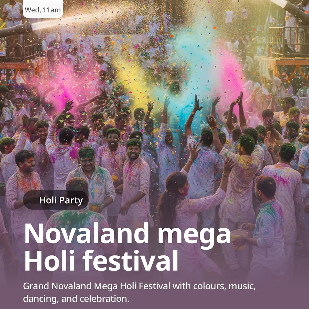 Novaland Mega Holi Festival 1