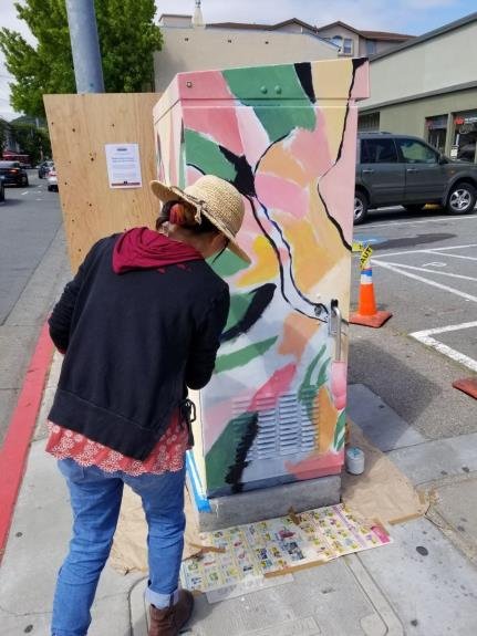 Utility Box Art Project Civic Ctr & McInnis Pkwy 1