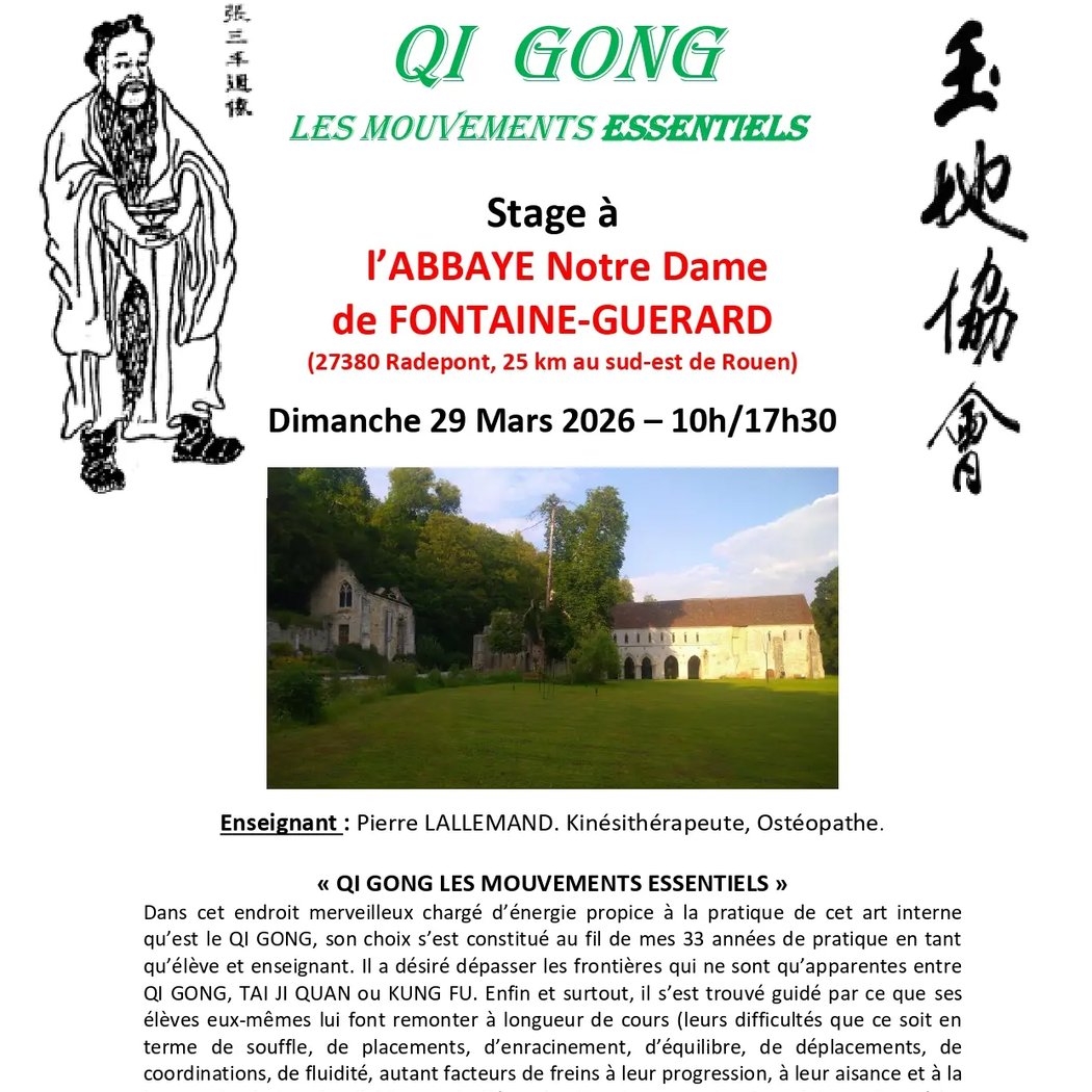 Stage de Qi Gong: « Mouvements essentiels » 1