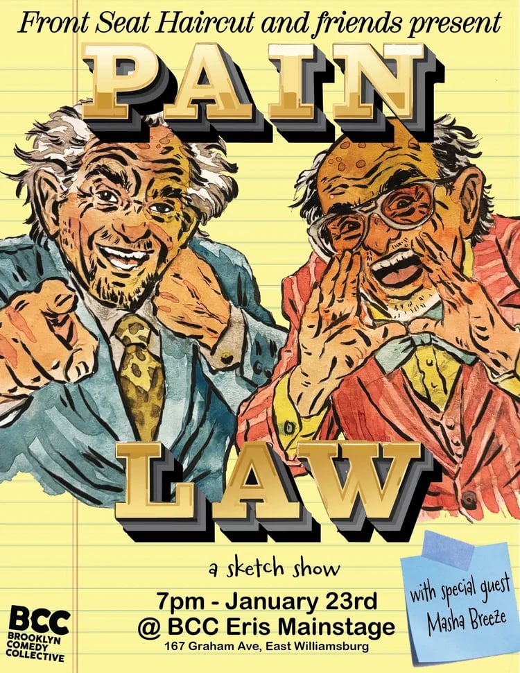 Front Seat and Haircut and Friends Present: Pain Law 1