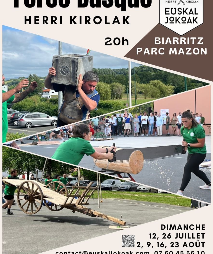 Spectacle participatif de Force basque – Herri Kirolak