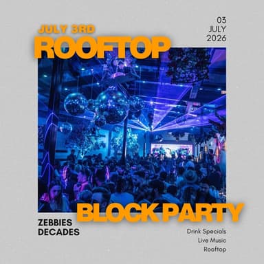 Red, White & Rooftops: Pre July 4th Independence Day Block Party 1