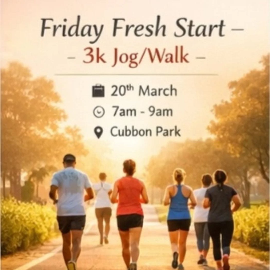 Friday Fresh Start – 3K Jog/Walk 1