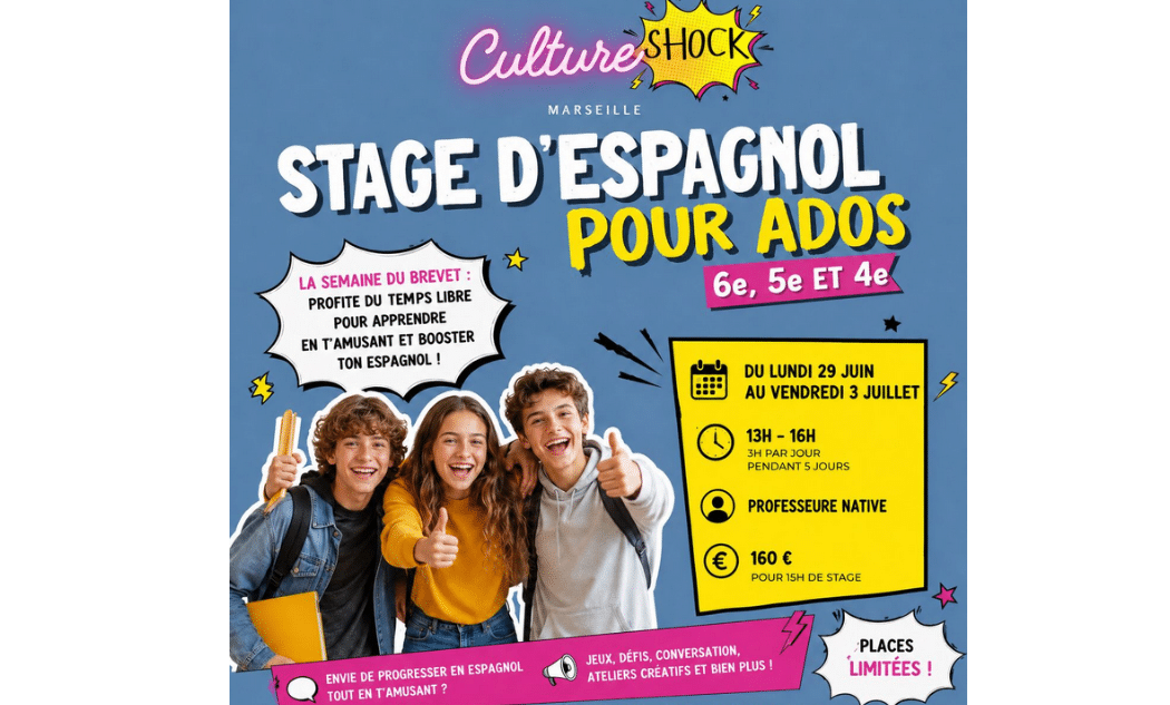 Stage Espagnol Immersif pour adolescents