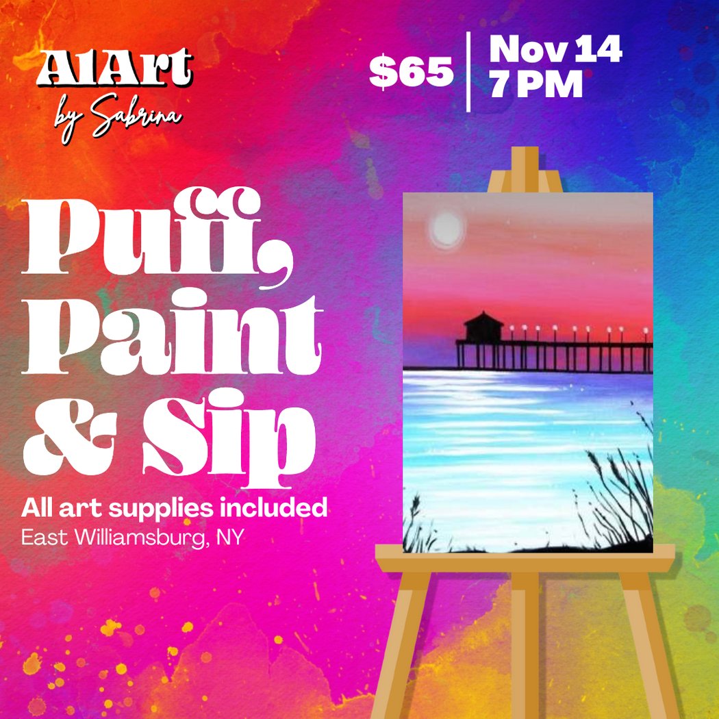 Puff, Paint and Sip Art Studio 1