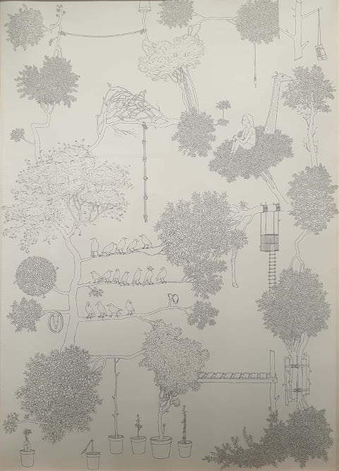 Exhibition of Noemi Ferst's Cut Paper Collages 1